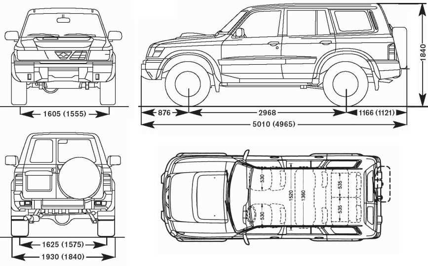 Schéma électrique de marche arrière du Nissan Patrol