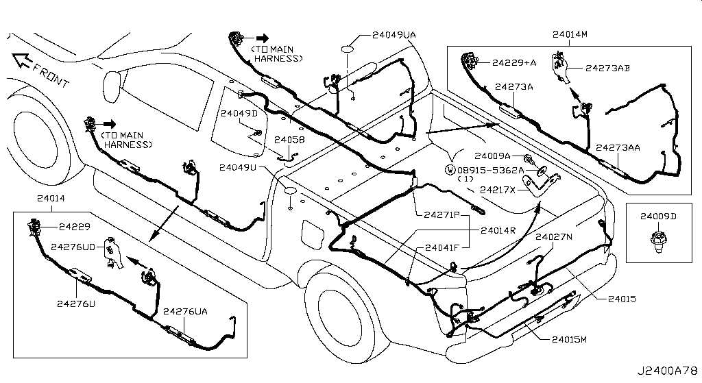 Le circuit électrique de la Nissan Navara D40